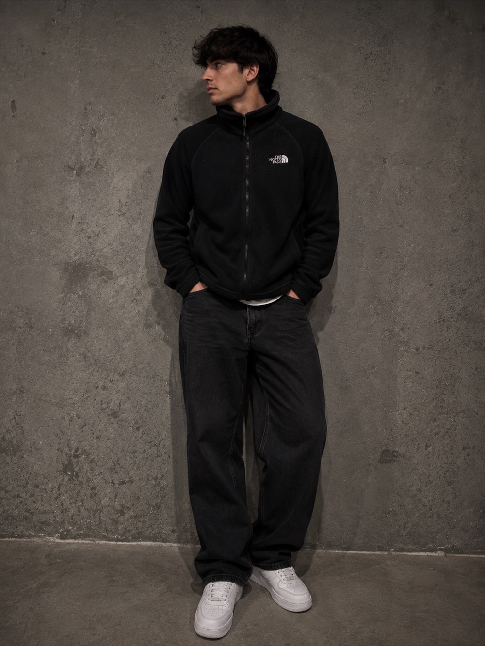 The North Face Black Zip-Up Performance Fleece Jacket